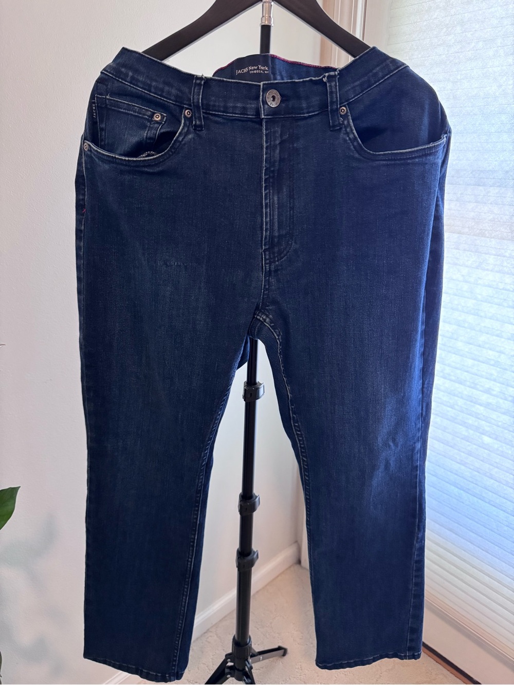 Jachs NY mens Midnight Blue Straight Leg Jeans size 38X29